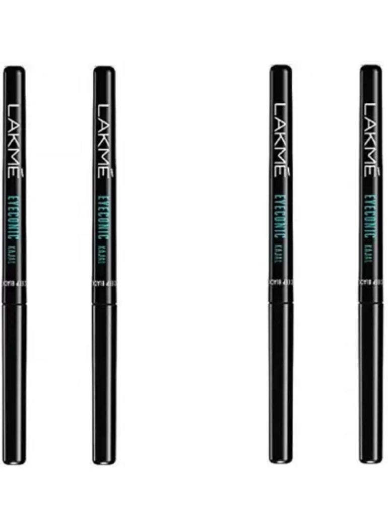 LAKME LAKMÉ Eyeconic Kajal Twin Pack (Deep Black, Matte Finish, 1.4 G Pencil, Multicolor - Image 3